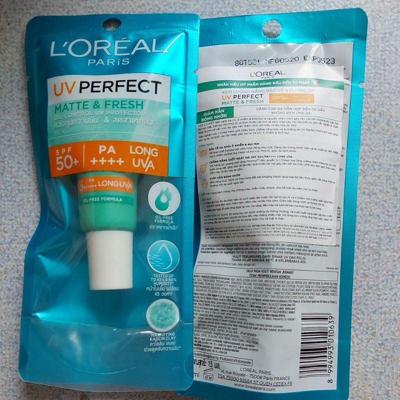 Kem chống nắng Loreal kiềm dầu 30ml