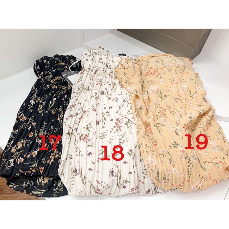 [ẢNH THẬT] Chân Váy Hoa Nhí Xếp Ly Pastel Vintage Có Sẵn Siêu Xinh (Bảng Màu Mới) | BigBuy360 - bigbuy360.vn