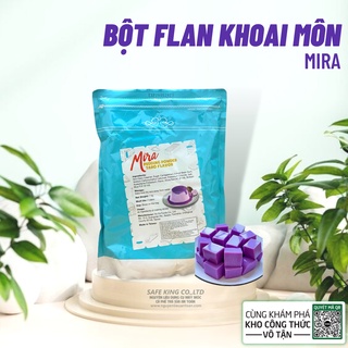 Bột Làm Bánh Flan Mira Pudding Hương Khoai Môn 1kg Làm Topping Trà Sữa