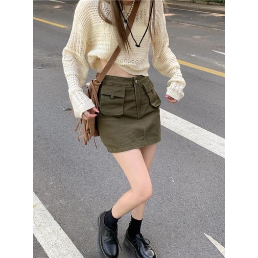 Chân Váy Chữ A Lưng Cao Thời Trang Mùa Hè Dành Cho Nữ