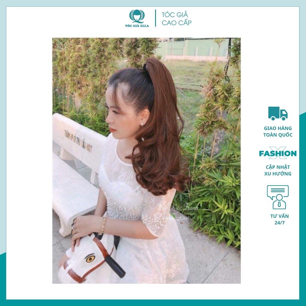 Tóc giả nữ đẹp ❤️FREESHIP❤️ Tóc giả ngoặm xoăn lửng đuôi B103