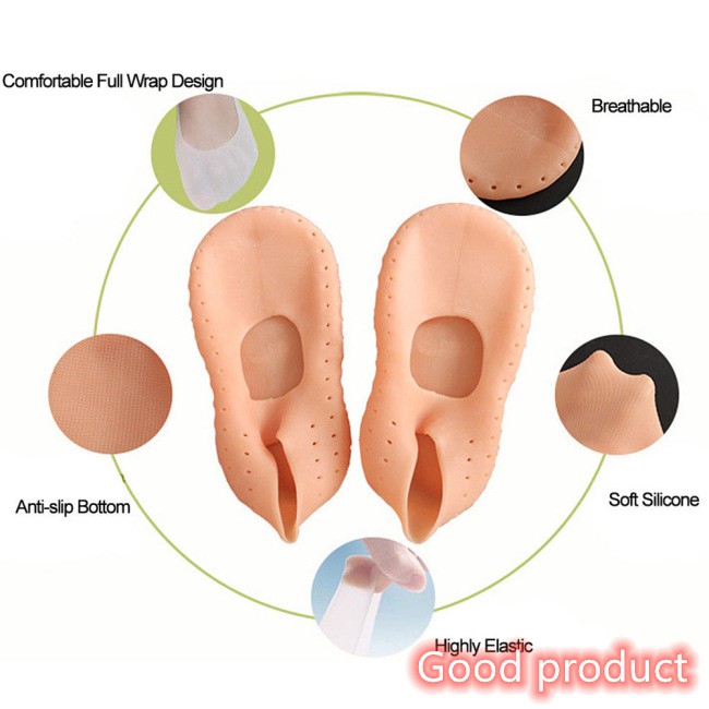 【In stock】 1 Pair Silicone Breathable Moisturizing Socks Heel Cracked Foot Protector Socks | BigBuy360 - bigbuy360.vn