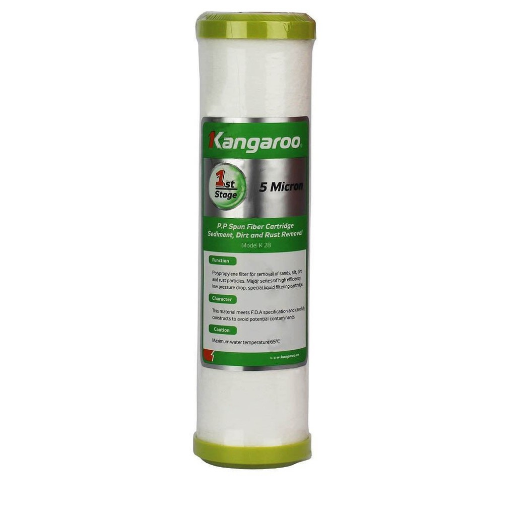 Bộ 3 lõi lọc nước RO Kangaroo số 1,2,3