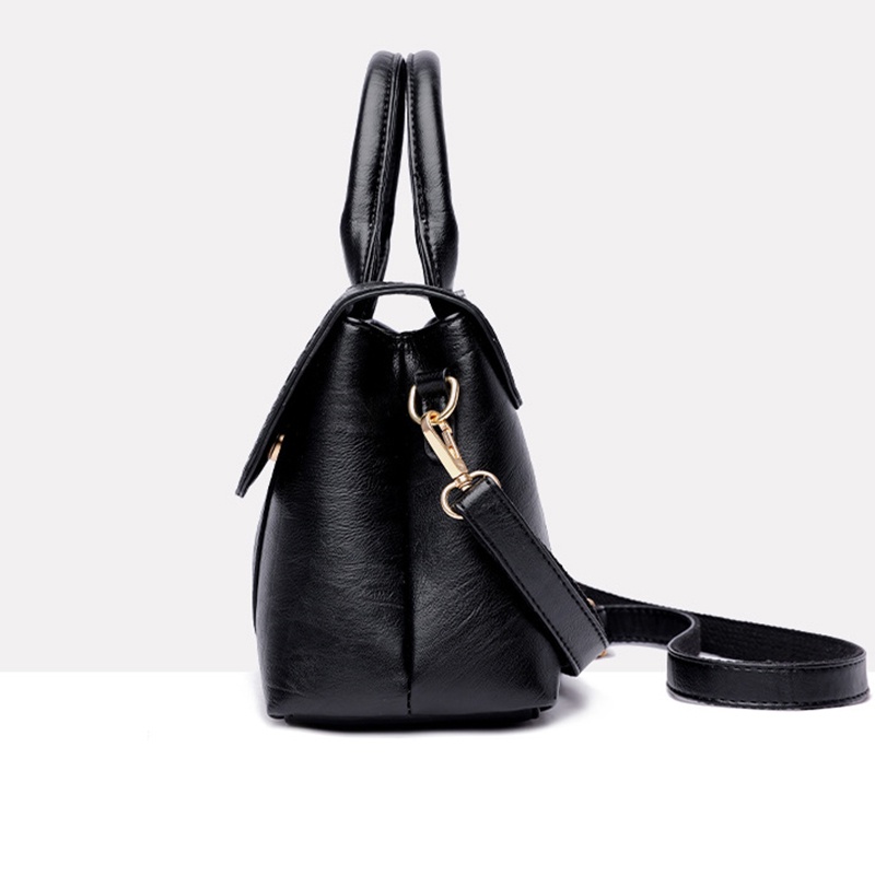 Túi đeo vai IELGY trơn màu họa tiết cá sấu hợp thời trang cho nữ