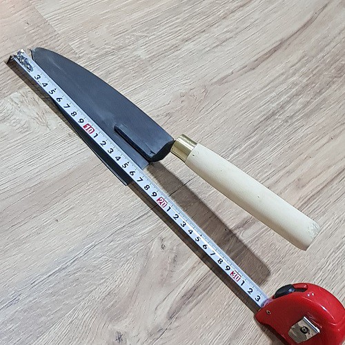 Bay xây ( dụng cụ thi công xây dựng ) Lưỡi Thép Cán Gỗ 33x10cm(Hình Tự Chup)