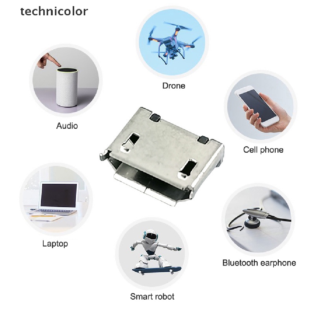 Set 50 Đầu Nối Micro-B SMD Micro USB 5Pin Chuyên Dụng