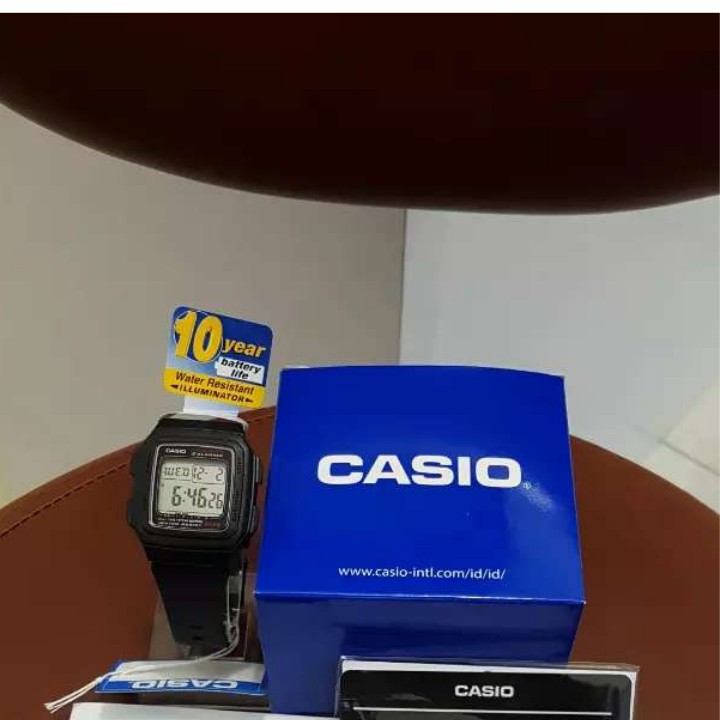 ( SLN 3 ) ( SLN 3 ) Đồng hồ Casio Nam F-201WA-1ADF chính hãng - Chống nước - Tuổi Thọ Pin 7 Năm ( HOT 1 )