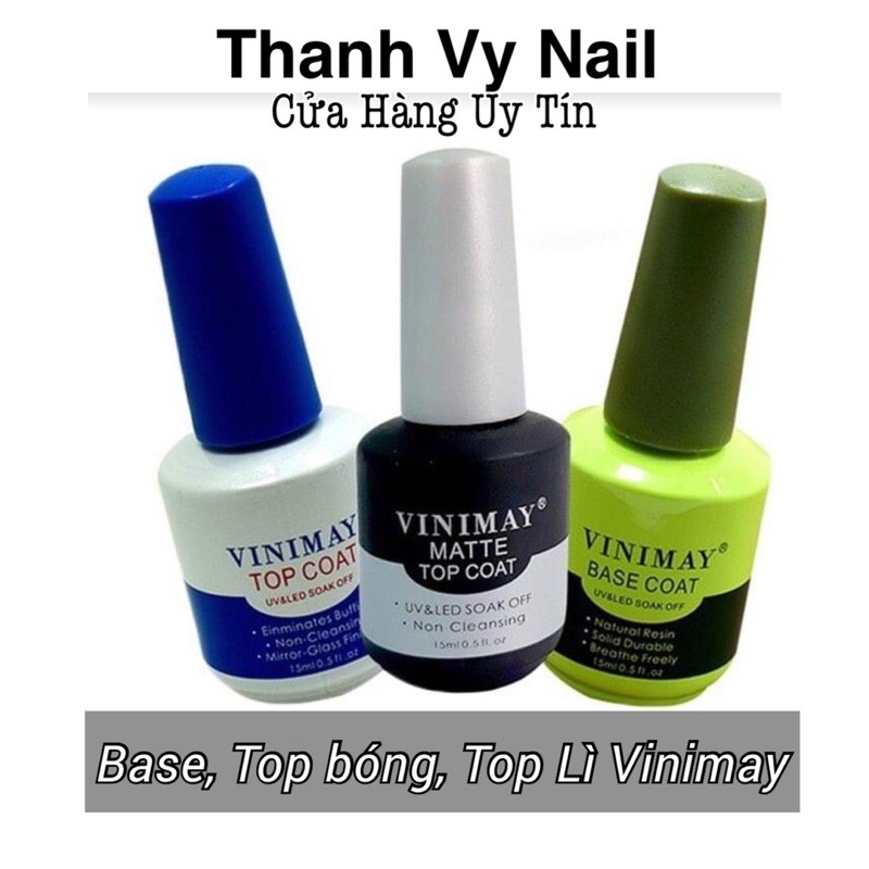 Base Top Vinimay, Sơn Base Top, Sơn Vinimay, Bộ Vinimay [Thanh Vy Nail]