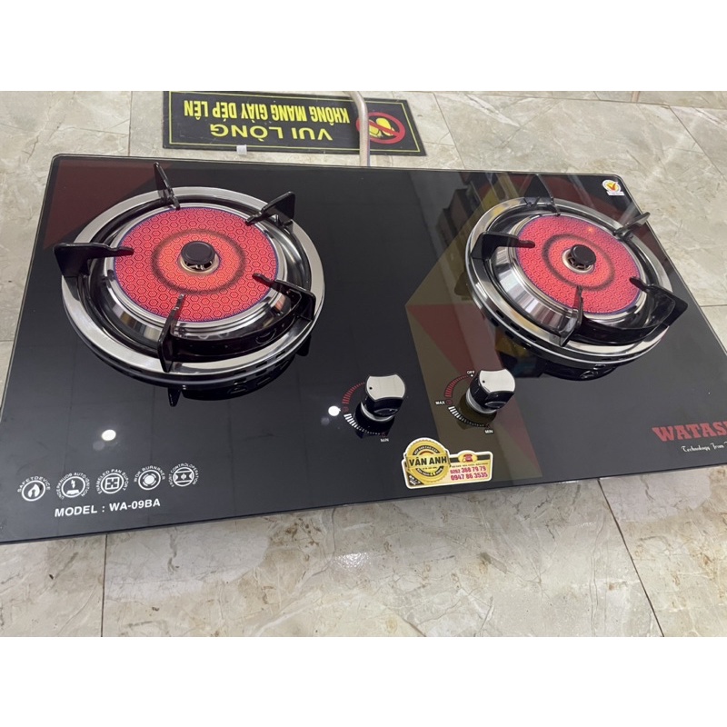 Bếp gas âm hồng ngoại Whatashi WA-09BA