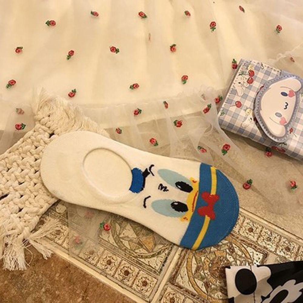 NICKOLAS Vớ Thoáng Khí Thoải Mái Họa Tiết Vịt Hoạt Hình Dễ Thương Phong Cách Hàn Quốc