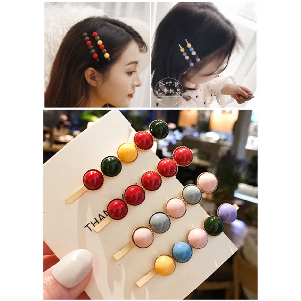 💖Wiki💖 multiple colour Mini ball Hair clip