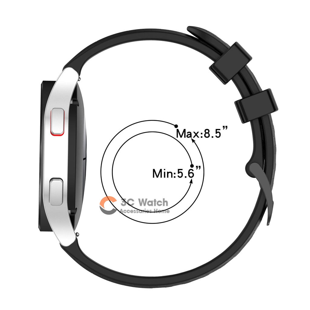 Dây Đeo Silicone Họa Tiết Sợi Carbon Cho Đồng Hồ Thông Minh Samsung Galaxy Watch 3/4 42mm 46mm 40mm 44mm Huawei Watch 3/GT2 22mm 20mm