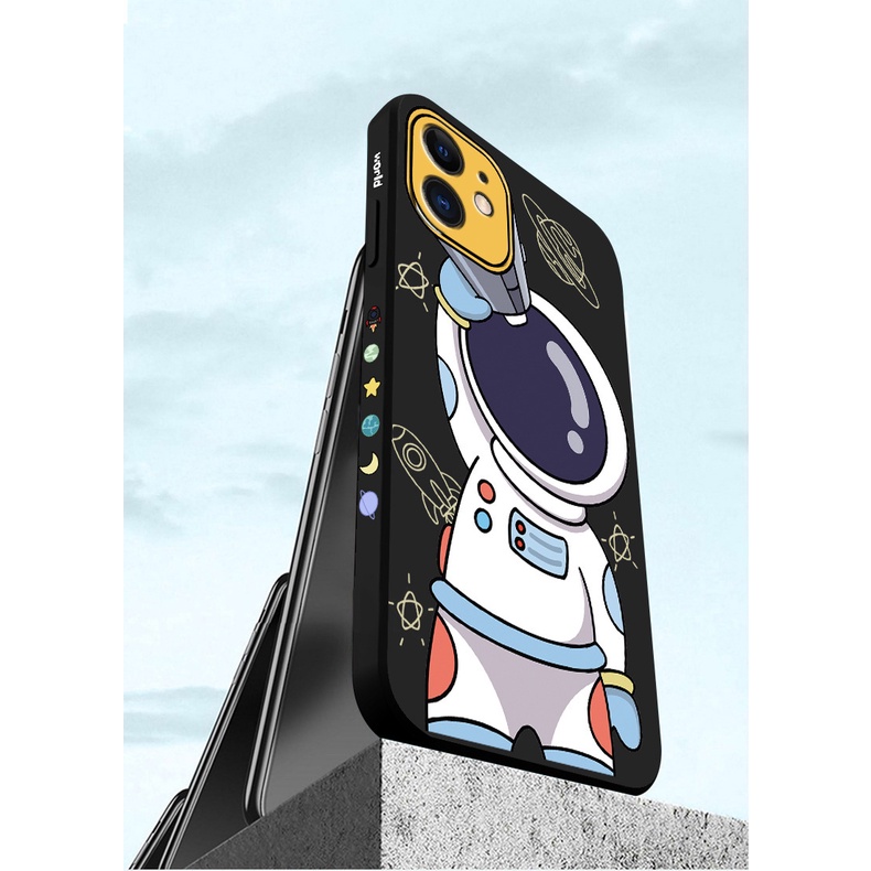 Ốp lưng điện thoại Iphone PHI HÀNH GIA vũ trụ viền vuông WORLD ip7,8,plus/X,XS/XSMAX/11/11/12/13,pro,max