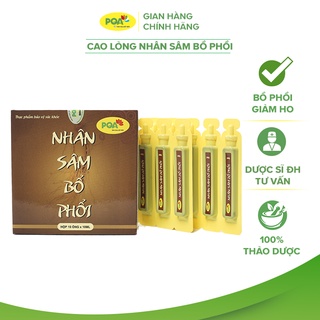Cao Lỏng Nhân Sâm Bổ Phổi PQA Thanh Họng, Giảm Ho, Long Đờm Và Thông Thoáng Đường Thở Hộp 10 Ống