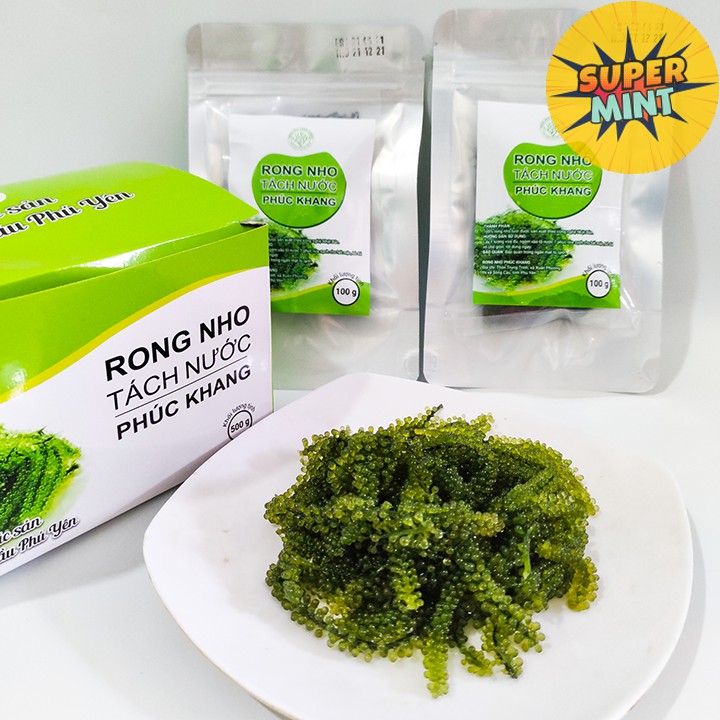 [HCM] Rong nho tách nước 100g nở ra 300g - 50g nở ra 150g Dùng ngon cùng xốt mè rang | BigBuy360 - bigbuy360.vn