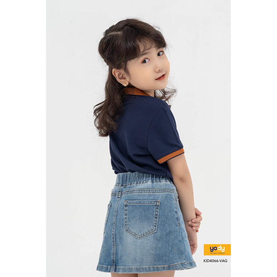 Áo Thun Polo Trẻ Em YODY. Sản Phẩm Cao Cấp Thoáng Mát, Êm Dịu, An toàn Cho Bé Trai và Bé Gái - KID4066