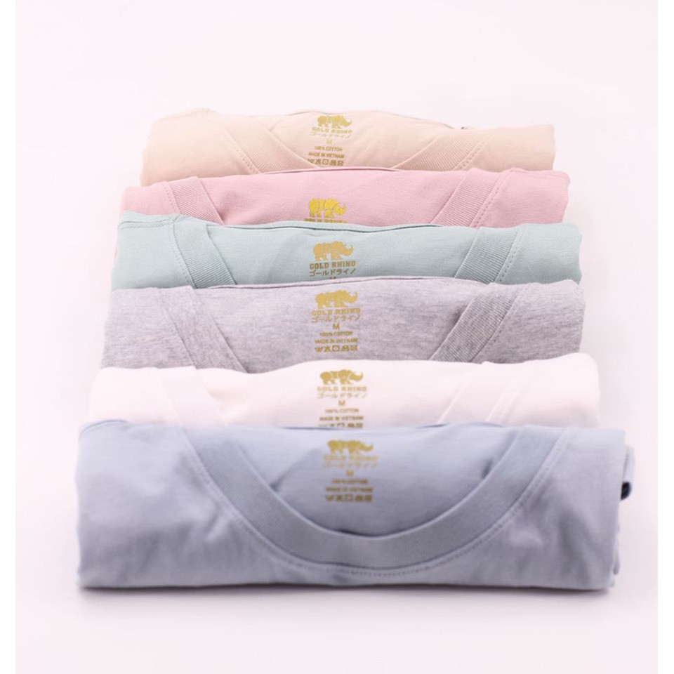 Áo thun trơn NỮ 100% Cotton thoáng mát FORM CÓ EO - TRẮNG