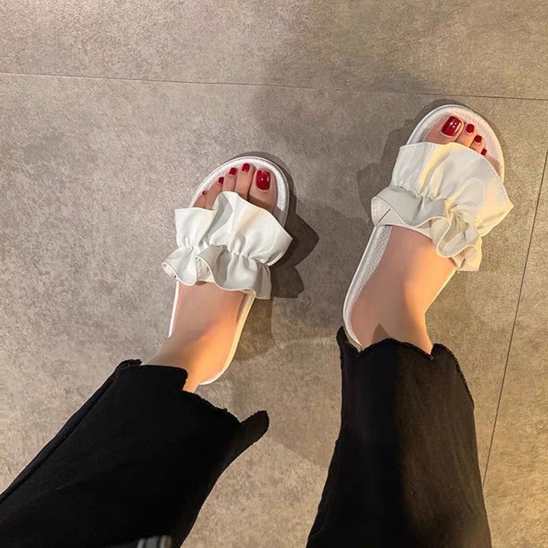 Dép Sandal Nhún Bèo Đi Trong Nhà Phong Cách Thời Trang Phương Tây