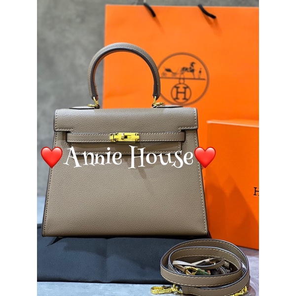Túi H.M Kelly size 25 tag vàng fom căng đét