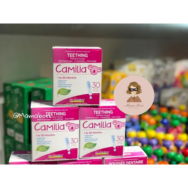 Tinh chất giảm đau mọc răng Camilia Boiron Canada hộp 30 ống