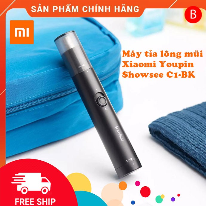 Máy cắt tỉa lông mũi Xiaomi Showsee C1-BK sản phẩm chính hãng Xiaomi