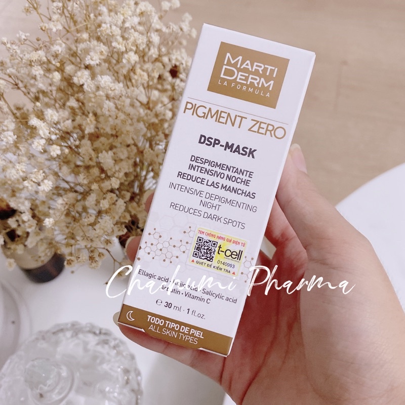 Mặt nạ làm trắng da giảm sắc tố martiderm pigment zero dsp mask 30ml