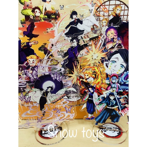 Mô hình standee kimetsu - thanh gươm diệt quỷ - tượng acrylic kimetsu -mica trong suốt tanjiro nezuko zenitsu trùng trụ