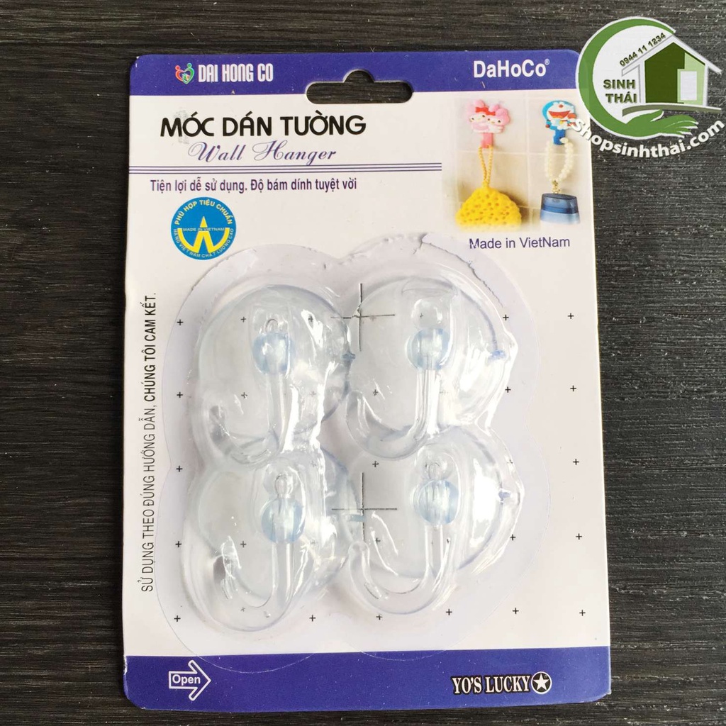 Móc dán tường treo đồ có đinh đóng, móc hít kính treo đồ - Chọn loại