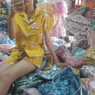 Sỉ 2x pizama kate thái tay cọc quần đùi