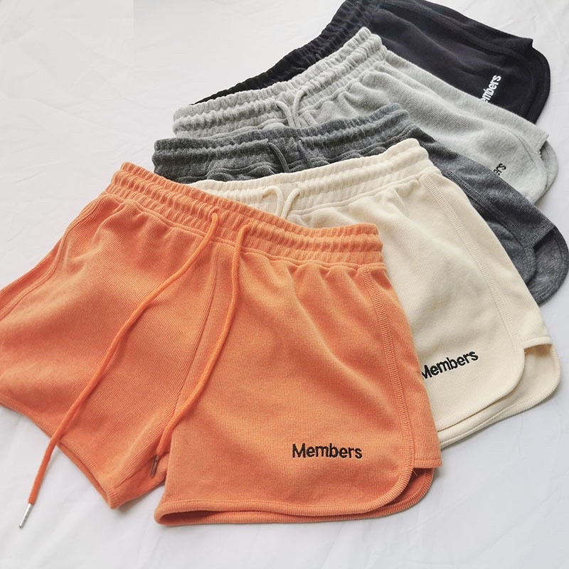 Quần shorts nữ 🦋 membors dáng unisex chất vải cotton dày dặn không kèm dây