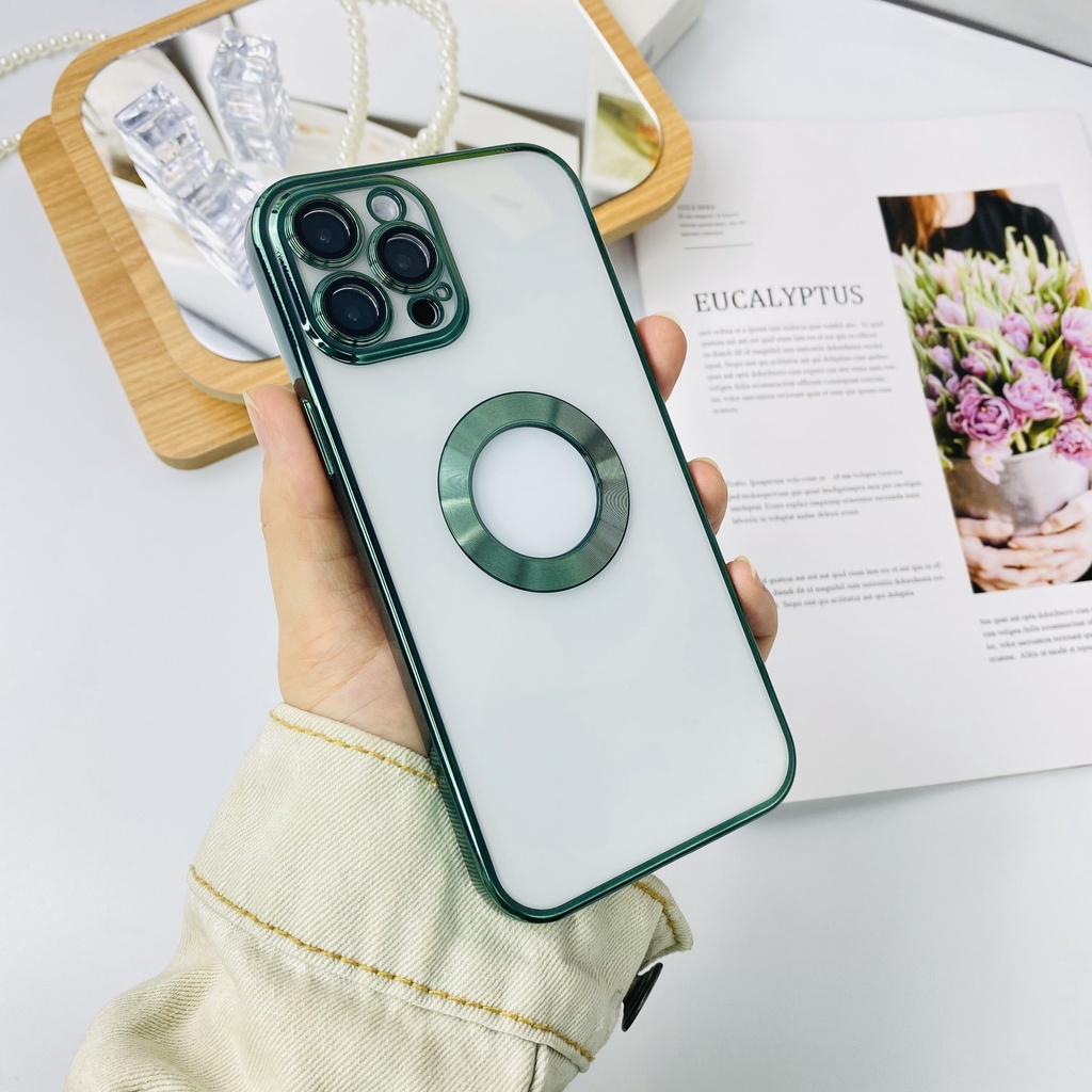 Ốp viền si hở táo viền vuông bảo vệ kính camera iphone 7/8/Plus/X/Xs/Xs Max/11/12/13/14/Pro/ProMax/Max