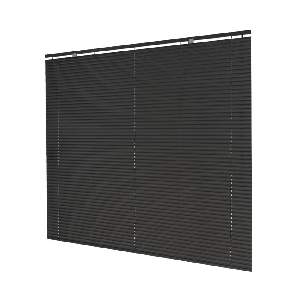 HomeBase HLS Rèm Màn cửa cuốn nhựa vinyl R155xC130cm màu xám đậm