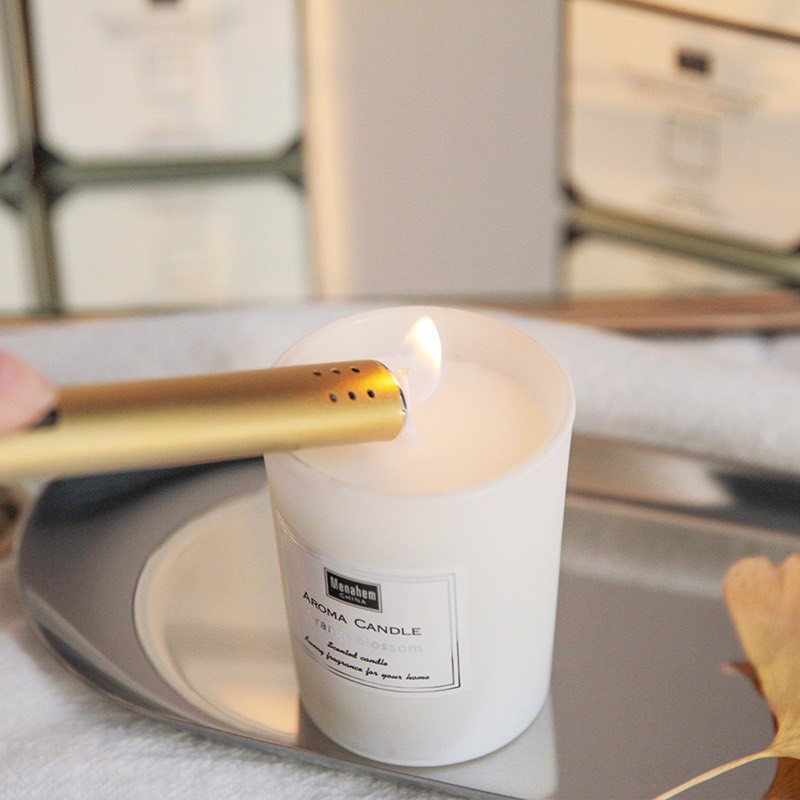 Nến thơm tự nhiên cao cấp, Hương Freesia và Hoa oải hương dịu nhẹ, Thư Giãn, Giảm Stress - Không Khói & An Toàn N02