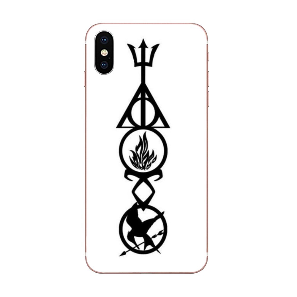 Ốp điện thoại in Logo Percy Jackson cho iPhone 11 Pro X XS Max XR 4 4S 5 5C 5S SE SE2 6 6S 7 8 Plus