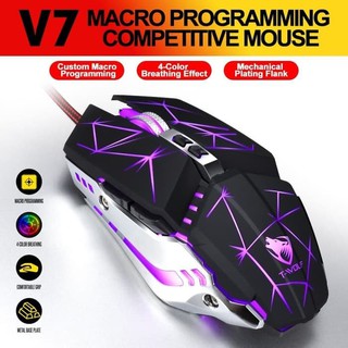 Chuột Gaming Cực Bền T-WOLF V7 LED GAME USB- Có Đèn LED