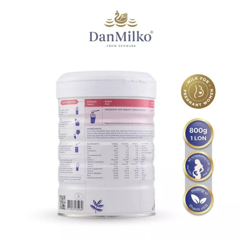 [HSD T1-2025] Sữa Bột Bổ Sung Dinh Dưỡng Cho Phụ Nữ Mang Thai Và Cho Con Bú Danmilko Mamature Mama Milk 800g.