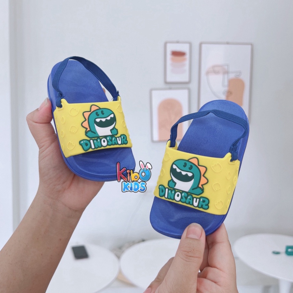 [HÀNG THÁI] Dép lê có quai siêu nhẹ, siêu êm chống trơn trượt cho bé chân 12cm-15cm