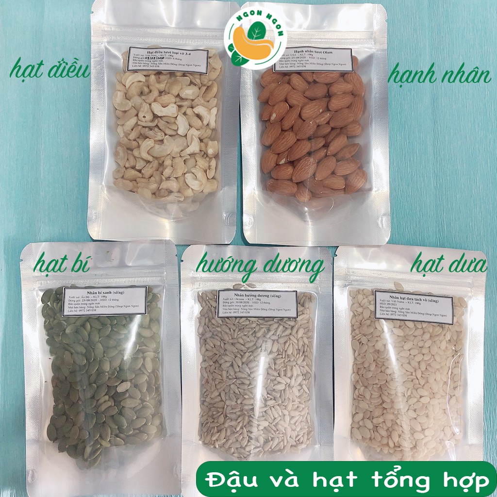Đậu và hạt nấu sữa tổng hợp 100g