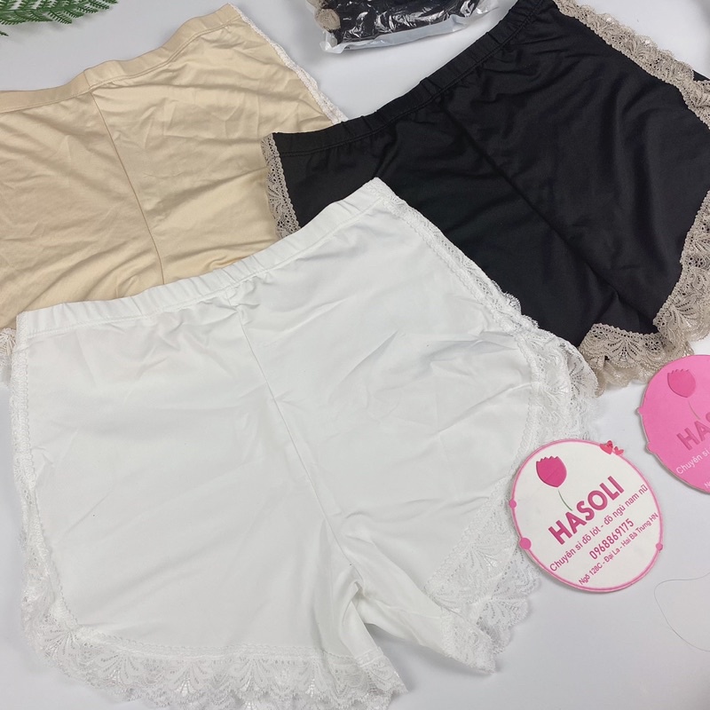 Quần Đùi Mặc Váy - Quần Váy Nữ Viền Ren Co Giãn Sexy S84