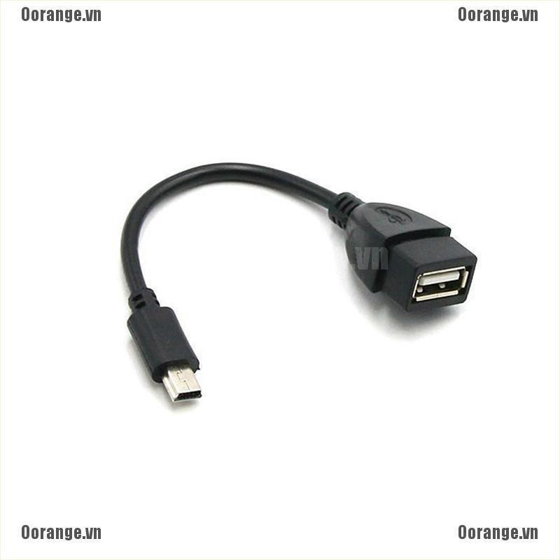 Dây cáp máy chủ OTG chuyển đổi cổng đầu cắm USB mini 5 chấu Type B sang lỗ cắm USB 2.0 Type A