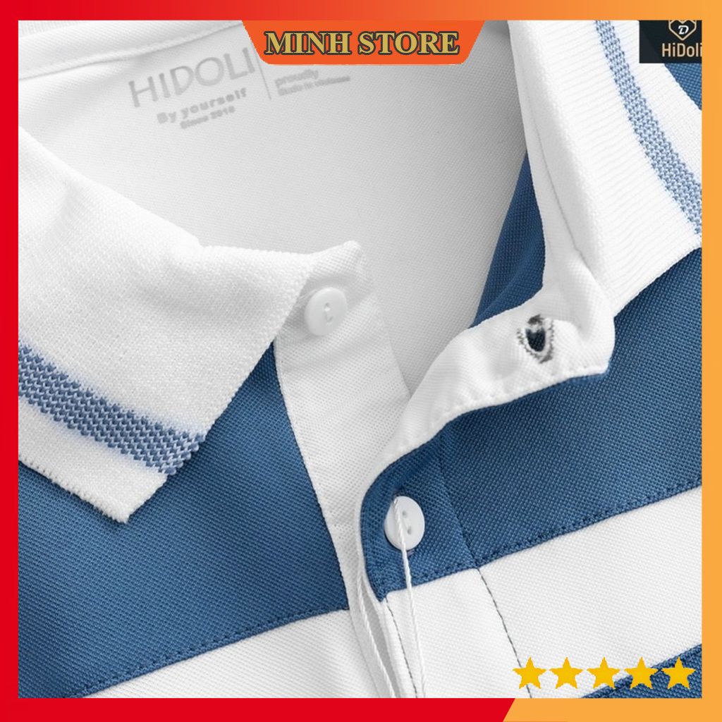 Áo polo nam kẻ ngang chất cotton cá sấu co dãn, áo thun nam nữ unisex có cổ ngắn tay trẻ trung AT07 AT06 - MS66
