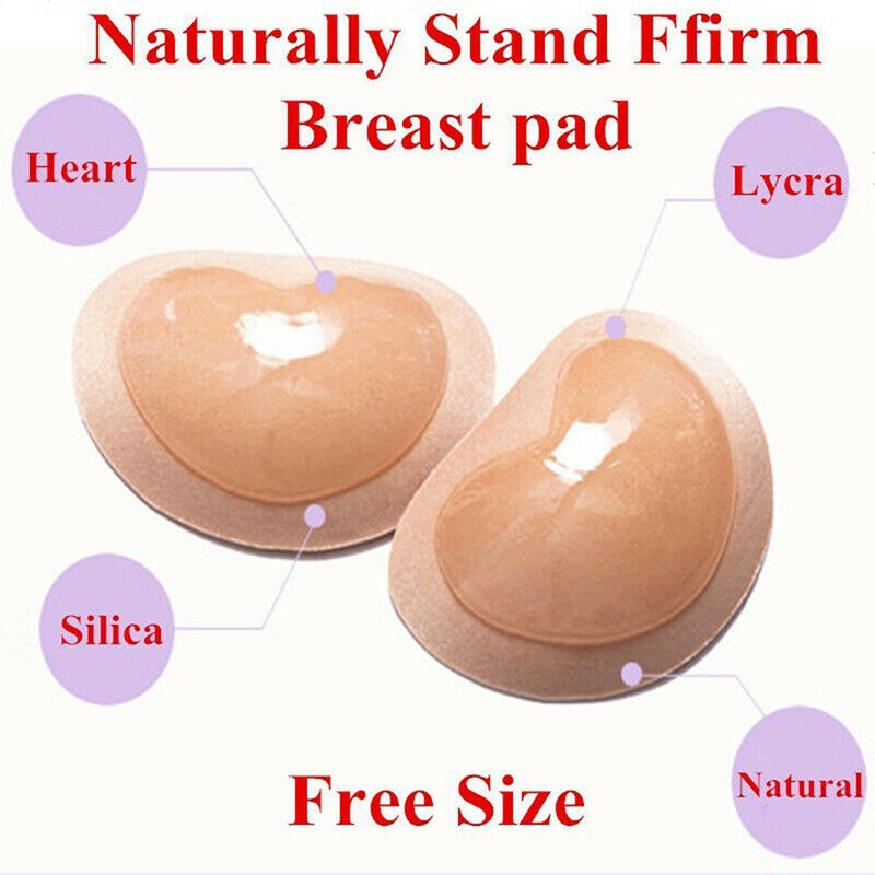 Miếng Dán Ngực Silicon Mềm Hình Tam Giác Thoáng Khí Có Thể Tái Sử Dụng Cho Nữ