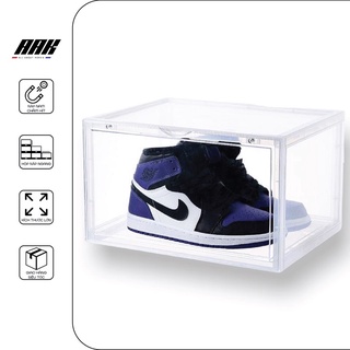 [CÓ SẴN] [SHIP HOẢ TỐC] HỘP ĐỰNG GIÀY NẰM NGANG KÍCH THƯỚC LỚN CÓ NẮP NAM CHÂM HÍT - CLEAR SHOE CONTAINERS HOLY BOX