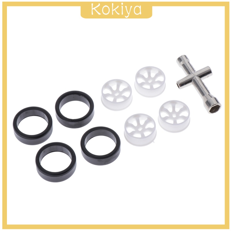 Bánh Xe Cao Su Kèm Cờ Lê Chữ Thập Cho Xe Điều Khiển Từ Xa Wltoys K969