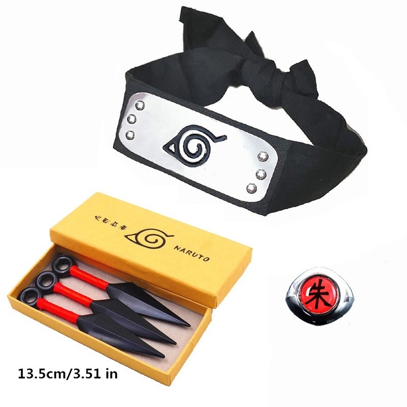 Naruto Kunai Anime Naruto Akatsuki Cosplay Lá Làng Ninja Đạo Cụ Nhân Vật Phụ Kiện Sưu Tập Quà Tặng