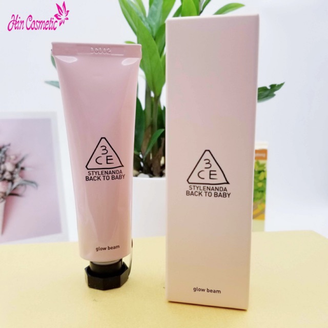 Kem nền bắt sáng 3CE BACK TO BABY GLOW BEAM | BigBuy360 - bigbuy360.vn