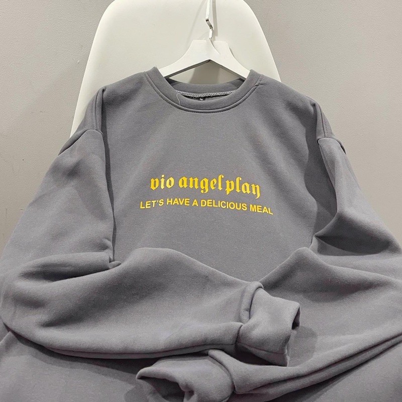 ÁO SWEATER ORIGINAL NỈ XÁM ULZZANG UNISEX [ HÀNG SẴN ] | BigBuy360 - bigbuy360.vn