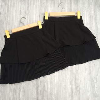 Chân váy phối dập ly cạp chun Freesize