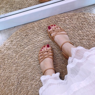 SANDAL QUAI CHÉO RỌ ĐẾ MỀM