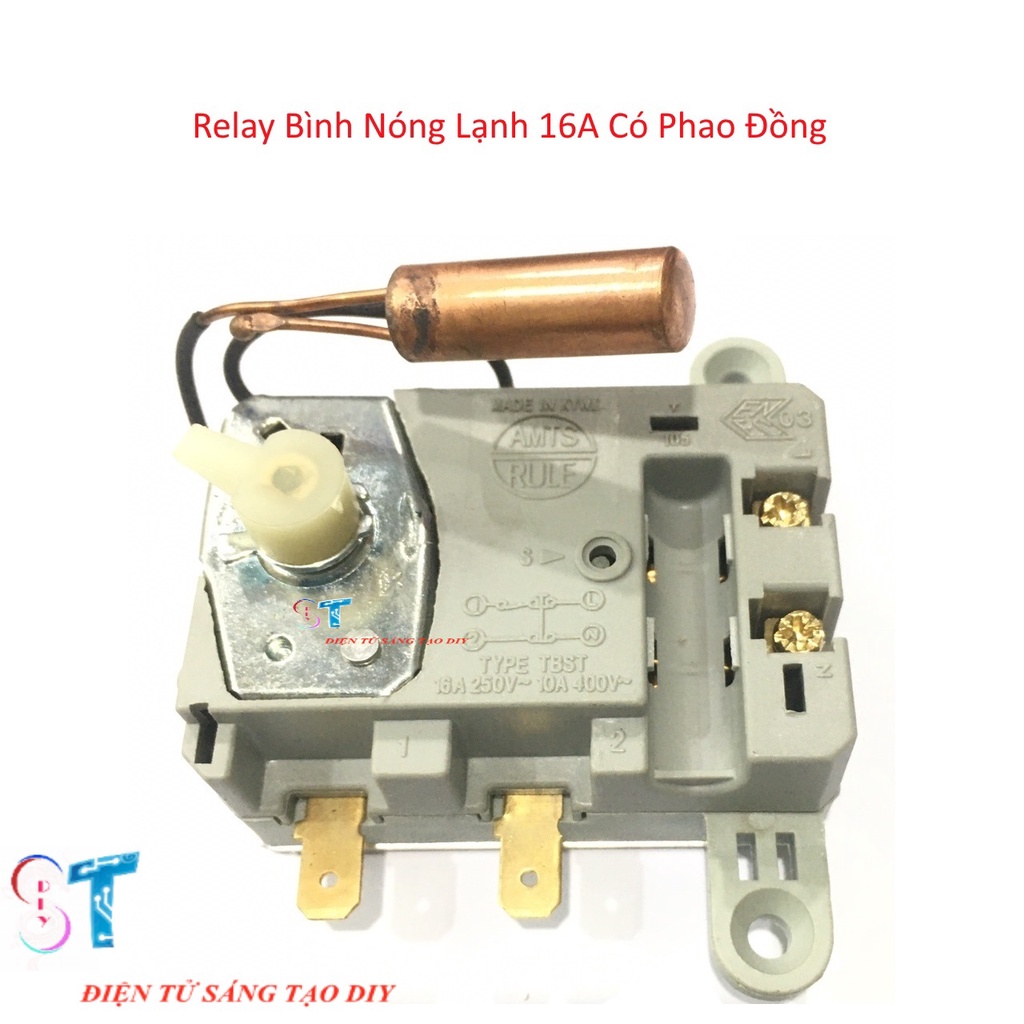 Relay Bình Nóng Lạnh 16A Có Phao Đồng